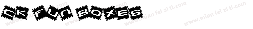 CK Fun Boxes字体转换